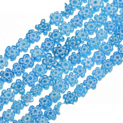 4–8 mm Blumen-Lampwork-Glas-Flachperlen, mehrfarbig, glasierte Perlen zur Schmuckherstellung, DIY-Armband, Halskette, handgefertigtes Zubehör, Typ 21, 6 x 3,0 mm, ca. 65 Stück 4–8 mm Blumen-Lampwork-Glas-Flachperlen, mehrfarbig, glasierte Perlen zur Schmuckherstellung, DIY-Armband, Halskette, handgefertigtes Zubehör, Typ 21, 6 x 3,0 mm, ca. 65 Stück von BSGUZ