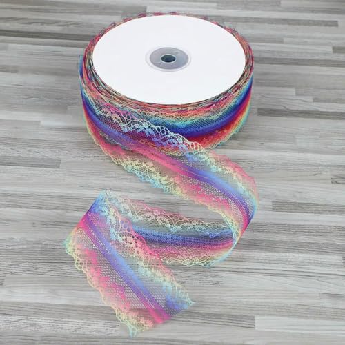 4 cm, 5 Yards, buntes Regenbogennetz, modisches Band, Spitzenbesatz, Hochzeit, DIY, Kleid, Kleidungsstück, Einfassung, Tasche, Dekoration, Zubehör, Schleifen, H801-wave-5yard 4 cm, 5 Yards, buntes Regenbogennetz, modisches Band, Spitzenbesatz, Hochzeit, DIY, Kleid, Kleidungsstück, Einfassung, Tasche, Dekoration, Zubehör, Schleifen, H801-wave-5yard von BSGUZ
