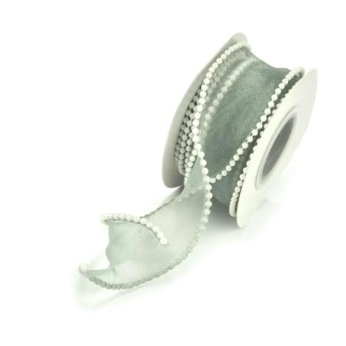 4 cm x 4,5 m Perlenrandband, Organza-Gaze, Fischschwanzgarn, DIY-Verpackung, Verpackung, Hochzeitsstrauß, Weihnachtsfeier-Dekoration, 12–4,5 m 4 cm x 4,5 m Perlenrandband, Organza-Gaze, Fischschwanzgarn, DIY-Verpackung, Verpackung, Hochzeitsstrauß, Weihnachtsfeier-Dekoration, 12–4,5 m von BSGUZ