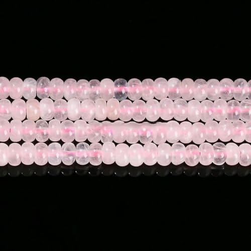4 x 2 mm Naturstein, Rosenquarz, Türkis, Hellblau, Schlangenhautstein, Abakus-Abstandshalterperle zur Schmuckherstellung, Halskette, Armband, Rosenquarz, ca. 4 x 2 mm, 145 Stück 4 x 2 mm Naturstein, Rosenquarz, Türkis, Hellblau, Schlangenhautstein, Abakus-Abstandshalterperle zur Schmuckherstellung, Halskette, Armband, Rosenquarz, ca. 4 x 2 mm, 145 Stück von BSGUZ