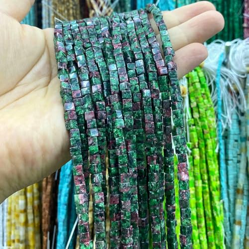 4 x 4,0 mm quadratischer Naturstein, roter Jaspis, Würfel, lose Abstandsperlen für die Schmuckherstellung, DIY-Ohrringe, Armbänder, Charms, Zubehör – Epidot – 4 x 4,0 mm, 78–80 Stück, 36 cm 4 x 4,0 mm quadratischer Naturstein, roter Jaspis, Würfel, lose Abstandsperlen für die Schmuckherstellung, DIY-Ohrringe, Armbänder, Charms, Zubehör – Epidot – 4 x 4,0 mm, 78–80 Stück, 36 cm von BSGUZ