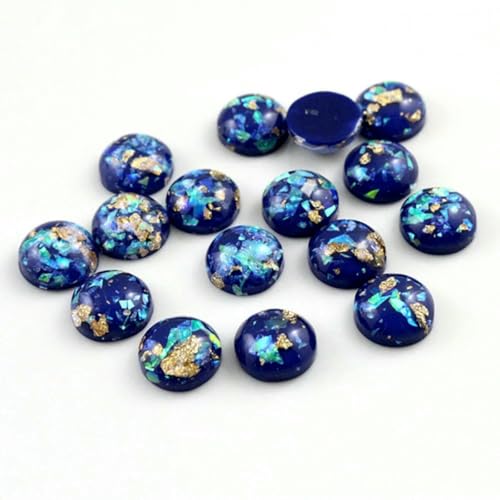 40 Stück 8 mm 10 mm 12 mm Dunkelblaue Farben Eingebaute Metallfolie Flache Rückseite Harz Cabochons Cameo-12 mm 40 Stück 8 mm 10 mm 12 mm Dunkelblaue Farben Eingebaute Metallfolie Flache Rückseite Harz Cabochons Cameo-12 mm von BSGUZ