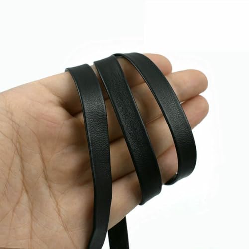 5/10 Meter 3–50 mm schwarzes PU-Lederband zum Nähen von Taschengurten, Halsketten, Schmuck, Gurtband, Kleidung, Dekorationsseil, 10 mm, 5 Meter 5/10 Meter 3–50 mm schwarzes PU-Lederband zum Nähen von Taschengurten, Halsketten, Schmuck, Gurtband, Kleidung, Dekorationsseil, 10 mm, 5 Meter von BSGUZ