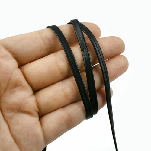 5/10 Meter 3–50 mm schwarzes PU-Lederband zum Nähen von Taschengurten, Halsketten, Schmuck, Gurtband, Kleidung, Dekorationsseil, 3,0 mm, 10 Meter 5/10 Meter 3–50 mm schwarzes PU-Lederband zum Nähen von Taschengurten, Halsketten, Schmuck, Gurtband, Kleidung, Dekorationsseil, 3,0 mm, 10 Meter von BSGUZ