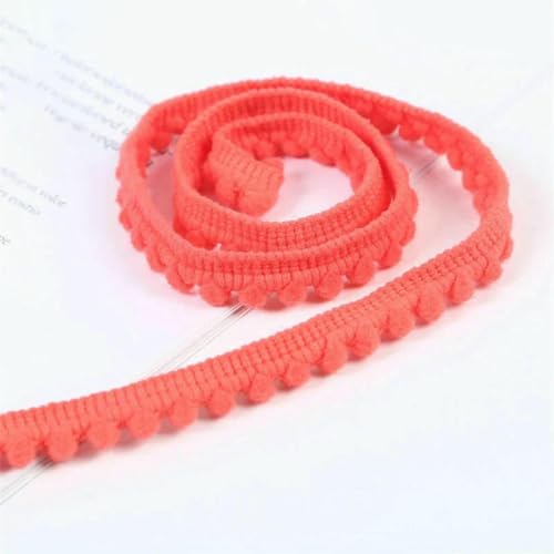 5/10 Yards winziger Pom-Pom-Ball-Fransenbesatz, Spitze, 5 mm, PomPoms-Besatz, Ball-Fransenband für DIY-Bastelarbeiten, Vorhangstoff, Nähzubehör, 13 Wassermelonenrot, 10 Yards 5/10 Yards winziger Pom-Pom-Ball-Fransenbesatz, Spitze, 5 mm, PomPoms-Besatz, Ball-Fransenband für DIY-Bastelarbeiten, Vorhangstoff, Nähzubehör, 13 Wassermelonenrot, 10 Yards von BSGUZ