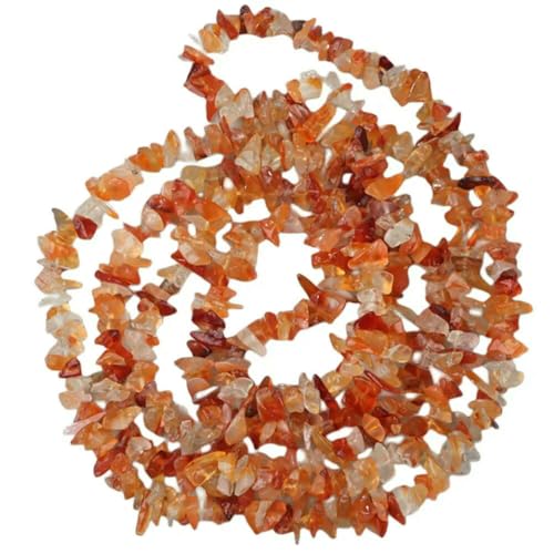 5–7 mm Naturstein, unregelmäßige Form, Freiform-Chip-Perle, Türkis, Rosenquarz, Goldstein, für die Schmuckherstellung, DIY-Armband, Halskette, Roter Achat, 81,3 cm 5–7 mm Naturstein, unregelmäßige Form, Freiform-Chip-Perle, Türkis, Rosenquarz, Goldstein, für die Schmuckherstellung, DIY-Armband, Halskette, Roter Achat, 81,3 cm von BSGUZ
