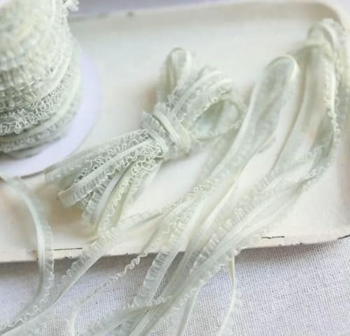5 Meter/Los Zarte Blumenrüschen Elastische Spitzenbesätze Dünnes Spitzenband DIY Nähen Kleidungsstücke Heimtextilien Stoff Ornamente 6mm-hellgrün 5 Meter/Los Zarte Blumenrüschen Elastische Spitzenbesätze Dünnes Spitzenband DIY Nähen Kleidungsstücke Heimtextilien Stoff Ornamente 6mm-hellgrün von BSGUZ