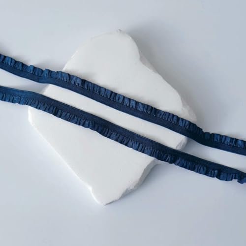 5 Meter elastische Spitzenbesatzbänder für Partykleider, Dekoration, Kleidung, Bastelbedarf, Handarbeiten, Nähstoff, S (1 cm breit), 5 Meter von BSGUZ