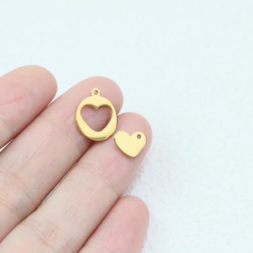 5 Sets Edelstahl Hochglanzpoliert Schmuck Herz Freunde Charms Anhänger DIY Handarbeit-1068G 5 Sets Edelstahl Hochglanzpoliert Schmuck Herz Freunde Charms Anhänger DIY Handarbeit-1068G von BSGUZ