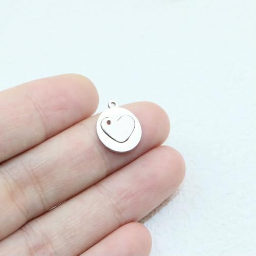 5 Sets Edelstahl Hochglanzpoliert Schmuck Herz Freunde Charms Anhänger DIY Handarbeit-1068S 5 Sets Edelstahl Hochglanzpoliert Schmuck Herz Freunde Charms Anhänger DIY Handarbeit-1068S von BSGUZ