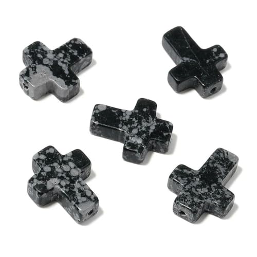 5 Stück/Los Natursteinperlen in Achat-Türkis-Edelstein-Perle für die Schmuckherstellung, DIY-Armband, Halskettenzubehör, Schneeflocken-Obsidian 5 Stück/Los Natursteinperlen in Achat-Türkis-Edelstein-Perle für die Schmuckherstellung, DIY-Armband, Halskettenzubehör, Schneeflocken-Obsidian von BSGUZ
