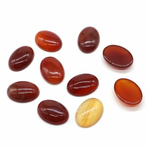 5 Stück/Los ovale Cabochon-Lose Perlen, natürlicher Kristallstein, flache Rückseite, Kamee-Abstandshalter für Schmuckherstellung, DIY-Anhänger, Halskette – Roter Achat_a-30 x 40 mm 5 Stück/Los ovale Cabochon-Lose Perlen, natürlicher Kristallstein, flache Rückseite, Kamee-Abstandshalter für Schmuckherstellung, DIY-Anhänger, Halskette – Roter Achat_a-30 x 40 mm von BSGUZ