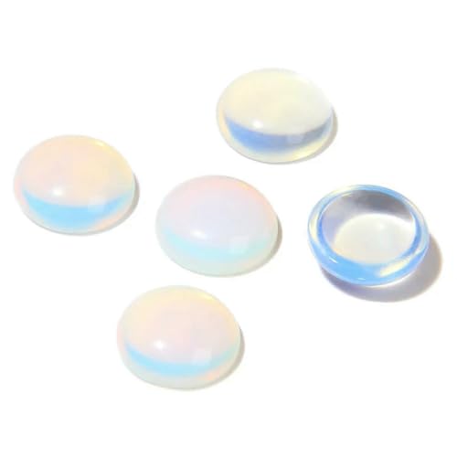 5 Stück Naturstein-Cabochon-Perlen, 4–14,0 mm, Achat, Jade, Jaspis, Kamee, flache Rückseite, Perle zur Schmuckherstellung, Ringe, Ohrringe, Halsketten, DIY-Nr. 4, Opal, 5 Stück Naturstein-Cabochon-Perlen, 4–14,0 mm, Achat, Jade, Jaspis, Kamee, flache Rückseite, Perle zur Schmuckherstellung, Ringe, Ohrringe, Halsketten, DIY-Nr. 4, Opal, von BSGUZ