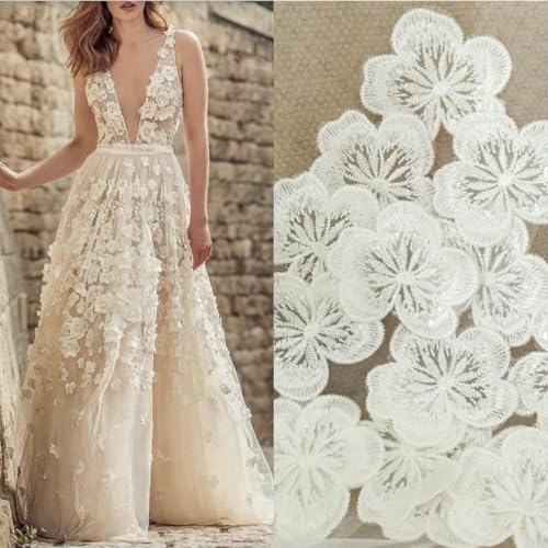5 Stück weiße bestickte Blumen-Applikation zum Aufnähen, Reparatur für Hochzeit, DIY-Basteln, Stil 1 5 Stück weiße bestickte Blumen-Applikation zum Aufnähen, Reparatur für Hochzeit, DIY-Basteln, Stil 1 von BSGUZ