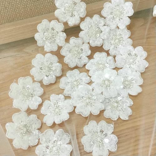 5 Stück weiße bestickte Blumen-Applikation zum Aufnähen, Reparatur für Hochzeit, DIY-Basteln, Stil 5 5 Stück weiße bestickte Blumen-Applikation zum Aufnähen, Reparatur für Hochzeit, DIY-Basteln, Stil 5 von BSGUZ
