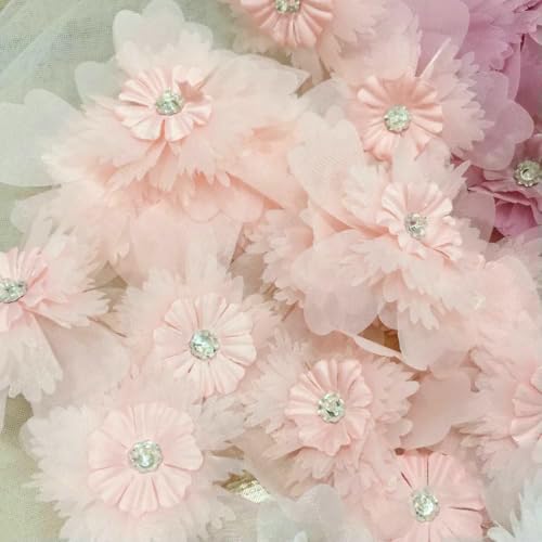 5 Stück weiße bestickte Blumen-Applikation zum Aufnähen, Reparatur für Hochzeit, DIY-Basteln, Stil 6, Rosa 5 Stück weiße bestickte Blumen-Applikation zum Aufnähen, Reparatur für Hochzeit, DIY-Basteln, Stil 6, Rosa von BSGUZ