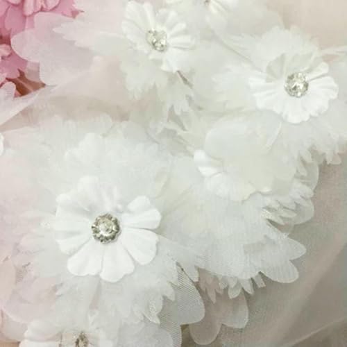 5 Stück weiße bestickte Blumen-Applikation zum Aufnähen, Reparatur für Hochzeit, DIY-Basteln, Stil 6, Weiß 5 Stück weiße bestickte Blumen-Applikation zum Aufnähen, Reparatur für Hochzeit, DIY-Basteln, Stil 6, Weiß von BSGUZ