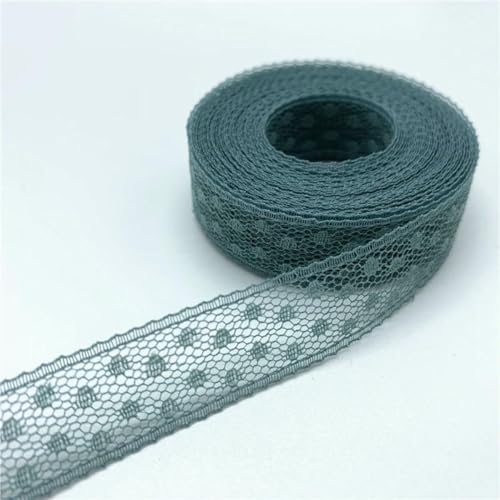 5 Yards 15 mm Spitzenband, bilaterales Kunsthandwerk, bestickter Netzspitzenbesatz zum Nähen von Stoffbändern, Rockzubehör-08 von BSGUZ