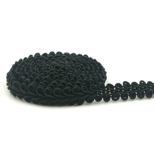 5 Yards 8 mm geflochtenes Spitzenband, handgefertigt, Bastelband, Material zum Nähen von Kleidung, Kantenverzierungen, DIY-Nadelarbeiten, Zubehör-7–8 mm-5 Meter von BSGUZ
