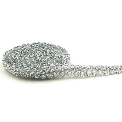 5 Yards 8 mm geflochtenes Spitzenband, handgefertigt, Bastelband, Material zum Nähen von Kleidung, Kantenverzierungen, DIY-Nadelarbeitszubehör, 15–8 mm, 5 Meter 5 Yards 8 mm geflochtenes Spitzenband, handgefertigt, Bastelband, Material zum Nähen von Kleidung, Kantenverzierungen, DIY-Nadelarbeitszubehör, 15–8 mm, 5 Meter von BSGUZ