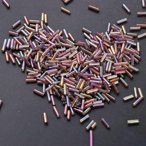 5 g, 2 x 6 mm, bunte Glasperlen, lose Abstandsperlen, Rocailles-Perlen für Handarbeiten, Schmuckherstellung, DIY-Kleidungszubehör, 017, 5 g, 144 Stück 5 g, 2 x 6 mm, bunte Glasperlen, lose Abstandsperlen, Rocailles-Perlen für Handarbeiten, Schmuckherstellung, DIY-Kleidungszubehör, 017, 5 g, 144 Stück von BSGUZ