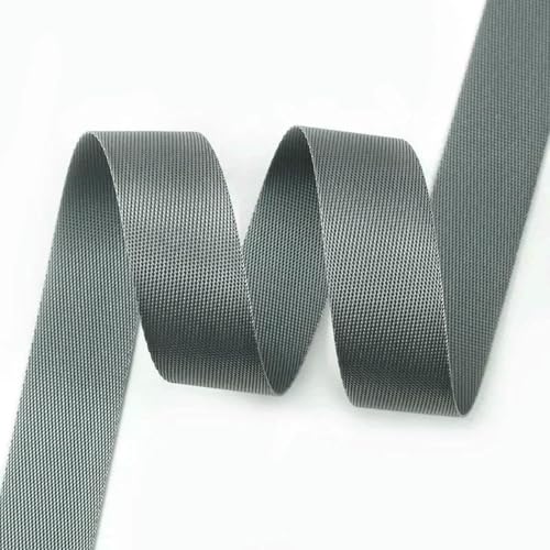 5 m 20–50 mm Nylon-Gurtband, meterware, Taschengurt, Kleidung, dekorative Bänder, Nähbesätze, Gepäckgurt, Schrägband, Grau, 25 mm 5 m 20–50 mm Nylon-Gurtband, meterware, Taschengurt, Kleidung, dekorative Bänder, Nähbesätze, Gepäckgurt, Schrägband, Grau, 25 mm von BSGUZ