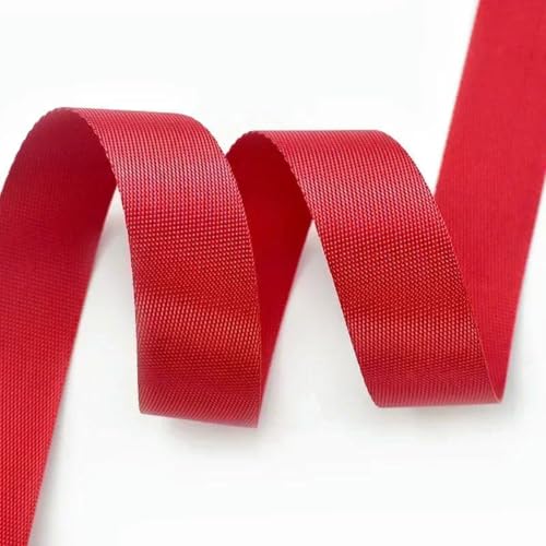 5 m 20–50 mm Nylon-Gurtband, meterware, Taschengurt, Kleidung, dekorative Bänder, Nähbesätze, Gepäckgurt, Schrägband, Rot, 20 mm 5 m 20–50 mm Nylon-Gurtband, meterware, Taschengurt, Kleidung, dekorative Bänder, Nähbesätze, Gepäckgurt, Schrägband, Rot, 20 mm von BSGUZ