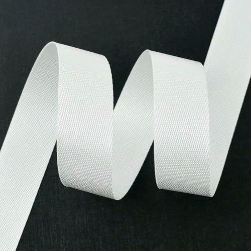 5 m 20–50 mm Nylon-Gurtband, meterware, Taschengurt, Kleidung, dekorative Bänder, Nähbesätze, Gepäckgurt, Schrägband, Weiß, 50 mm 5 m 20–50 mm Nylon-Gurtband, meterware, Taschengurt, Kleidung, dekorative Bänder, Nähbesätze, Gepäckgurt, Schrägband, Weiß, 50 mm von BSGUZ