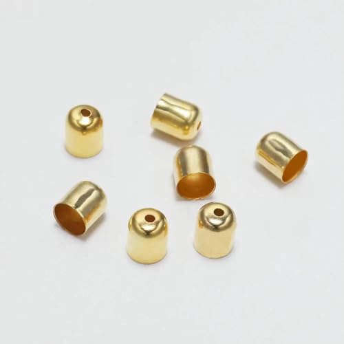 50–100 Stück/Los Crimp-Endkappen, Lederkordeln, Endkappen, Perlenkappen, passend für 4–12 mm Verschlüsse für DIY-Schmuckherstellung, Zubehör, Gold, 10 x 11 mm, 50 Stück 50–100 Stück/Los Crimp-Endkappen, Lederkordeln, Endkappen, Perlenkappen, passend für 4–12 mm Verschlüsse für DIY-Schmuckherstellung, Zubehör, Gold, 10 x 11 mm, 50 Stück von BSGUZ