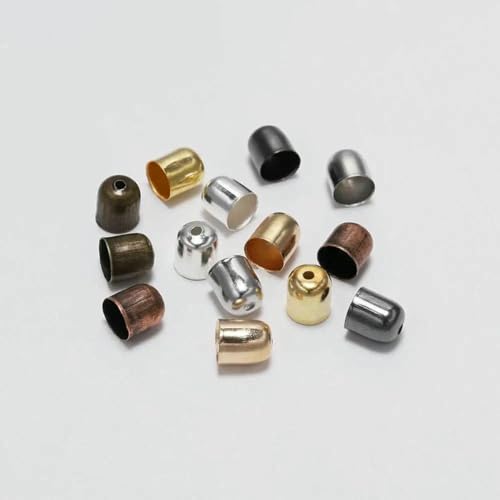 50–100 Stück/Los Crimp-Endkappen, Lederkordeln, Endkappen, Perlenkappen, passend für 4–12 mm Verschlüsse für DIY-Schmuckherstellung, Zubehör, mehrfarbig, 10 x 11 mm, 50 Stück 50–100 Stück/Los Crimp-Endkappen, Lederkordeln, Endkappen, Perlenkappen, passend für 4–12 mm Verschlüsse für DIY-Schmuckherstellung, Zubehör, mehrfarbig, 10 x 11 mm, 50 Stück von BSGUZ
