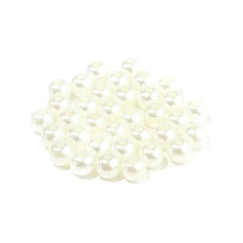 50–1000 Stück/Los ABS-Imitationsperlen, farbige runde Acryl-Abstandshalterperlen für die Schmuckherstellung, DIY-Charm-Armband-Ohrringe, Beige, 8 mm, 100 Stück 50–1000 Stück/Los ABS-Imitationsperlen, farbige runde Acryl-Abstandshalterperlen für die Schmuckherstellung, DIY-Charm-Armband-Ohrringe, Beige, 8 mm, 100 Stück von BSGUZ