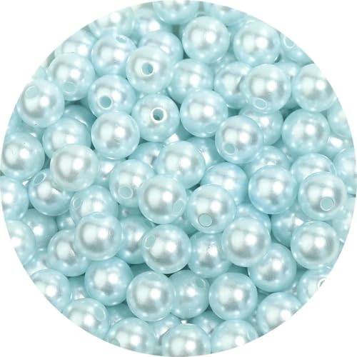 50–1000 Stück/Los ABS-Imitationsperlen, farbige runde Acryl-Abstandshalterperlen für die Schmuckherstellung, DIY-Charm-Armband-Ohrringe, Hellblau, 10 mm, 100 Stück 50–1000 Stück/Los ABS-Imitationsperlen, farbige runde Acryl-Abstandshalterperlen für die Schmuckherstellung, DIY-Charm-Armband-Ohrringe, Hellblau, 10 mm, 100 Stück von BSGUZ
