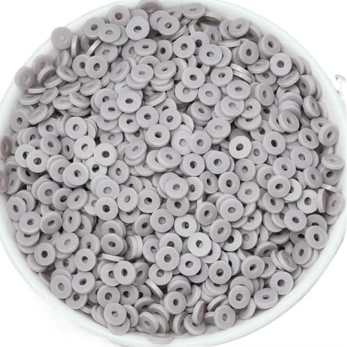 50 Gramm 6 mm Tonperlen zur Herstellung von Armbändern, flache runde Polymer-Tonperlen, Heishi-Perlen zur Schmuckherstellung, Armbänder, Halsketten – 166 blassrosa Gr 50 Gramm 6 mm Tonperlen zur Herstellung von Armbändern, flache runde Polymer-Tonperlen, Heishi-Perlen zur Schmuckherstellung, Armbänder, Halsketten – 166 blassrosa Gr von BSGUZ