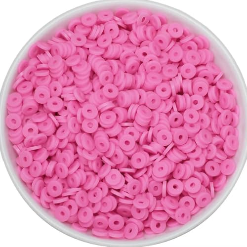 50 Gramm 6 mm Tonperlen zur Herstellung von Armbändern, flache runde Polymer-Tonperlen, Heishi-Perlen zur Schmuckherstellung, Armbänder, Halsketten – 188 Lila, Rosa, Rot 50 Gramm 6 mm Tonperlen zur Herstellung von Armbändern, flache runde Polymer-Tonperlen, Heishi-Perlen zur Schmuckherstellung, Armbänder, Halsketten – 188 Lila, Rosa, Rot von BSGUZ