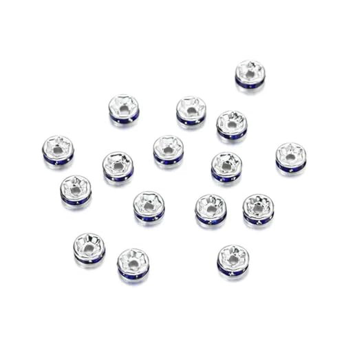 50 Stück/Los, 4 6 8 mm, goldfarbene Strass-Rondellen, Kristallperlen, lose Abstandsperlen für DIY-Schmuckherstellung, Zubehör, Zubehör, Blau, 6 mm x 50 Stück 50 Stück/Los, 4 6 8 mm, goldfarbene Strass-Rondellen, Kristallperlen, lose Abstandsperlen für DIY-Schmuckherstellung, Zubehör, Zubehör, Blau, 6 mm x 50 Stück von BSGUZ