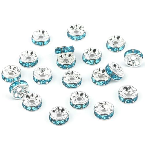 50 Stück/Los 4 6 8 10 mm Strass Rondelle Kristall Runde lose Abstandsperlen für Schmuck DIY Herstellung Armband Halskette Zubehör-Hellblau-8 mm-50 Stück 50 Stück/Los 4 6 8 10 mm Strass Rondelle Kristall Runde lose Abstandsperlen für Schmuck DIY Herstellung Armband Halskette Zubehör-Hellblau-8 mm-50 Stück von BSGUZ