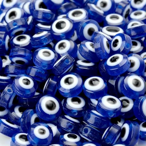 50 Stück 6/8/10 mm Mix Spacer Bead Flache runde türkische Augenharzperlen zur Herstellung von Armbändern, Halsketten, Ohrringen, Telefonketten, Farbe 4–6 mm, 50 Stück 50 Stück 6/8/10 mm Mix Spacer Bead Flache runde türkische Augenharzperlen zur Herstellung von Armbändern, Halsketten, Ohrringen, Telefonketten, Farbe 4–6 mm, 50 Stück von BSGUZ