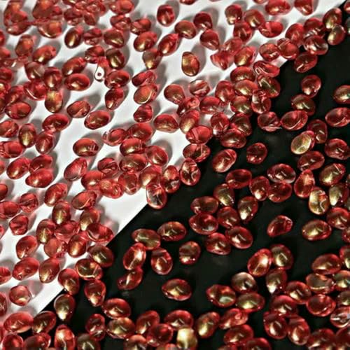 50 Stück 6 x 8 mm Tropfenförmige Lampwork-Meerjungfrau-Perlen, Anhänger, Wassertropfen, Glasperlen, handgefertigt, DIY-Schmuckherstellung, 15 von BSGUZ