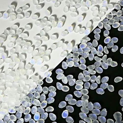 50 Stück 6 x 8 mm Tropfenförmige Lampwork-Meerjungfrau-Perlen, Anhänger, Wassertropfen, Glasperlen, handgefertigt, DIY-Schmuckherstellung-03 von BSGUZ