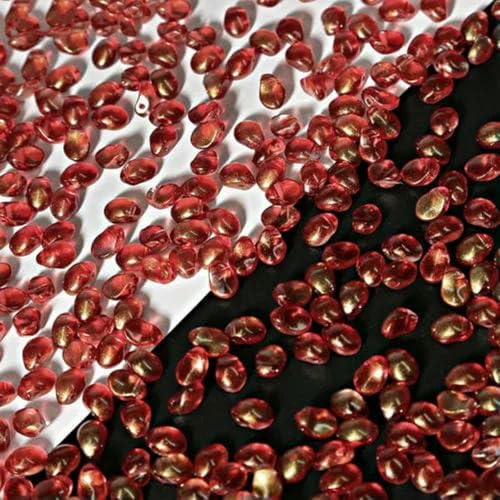 50 Stück 6 x 8 mm Tropfenförmige Lampwork-Perlen, Anhänger, Wassertropfen, Glasperlen, handgefertigt, DIY-Schmuckherstellung, 15 von BSGUZ