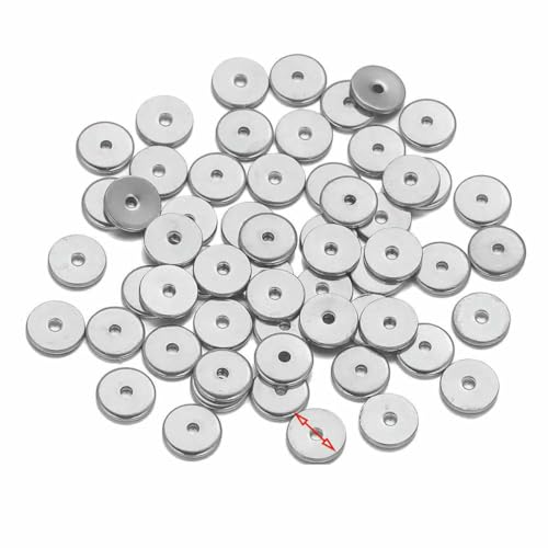 50 Stück Edelstahl-Abstandshalterperlen in Schneeflocken-Blumenform, vergoldet, lose Perlenkappe für DIY-Handarbeiten, Schmuckherstellung, Armband, rund, s5 von BSGUZ