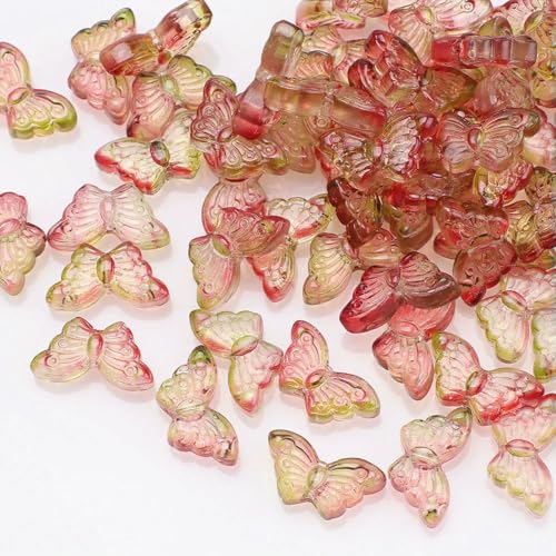 50 Stück Farbverlauf Kristall Schmetterling Anhänger 8x15mm DIY Glasperlen Flügelform für Schmuckherstellung Ohrringe Halskette Zubehör-LvZi 50 Stück Farbverlauf Kristall Schmetterling Anhänger 8x15mm DIY Glasperlen Flügelform für Schmuckherstellung Ohrringe Halskette Zubehör-LvZi von BSGUZ