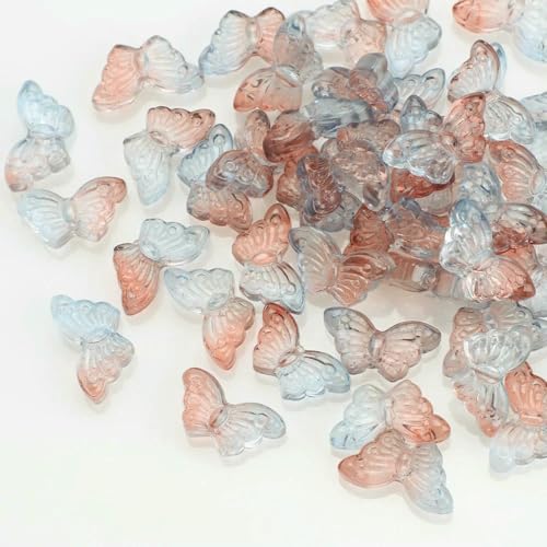 50 Stück Farbverlauf Kristall Schmetterling Anhänger 8x15mm DIY Glasperlen Flügelform für Schmuckherstellung Ohrringe Halskette Zubehör-ZZLan 50 Stück Farbverlauf Kristall Schmetterling Anhänger 8x15mm DIY Glasperlen Flügelform für Schmuckherstellung Ohrringe Halskette Zubehör-ZZLan von BSGUZ
