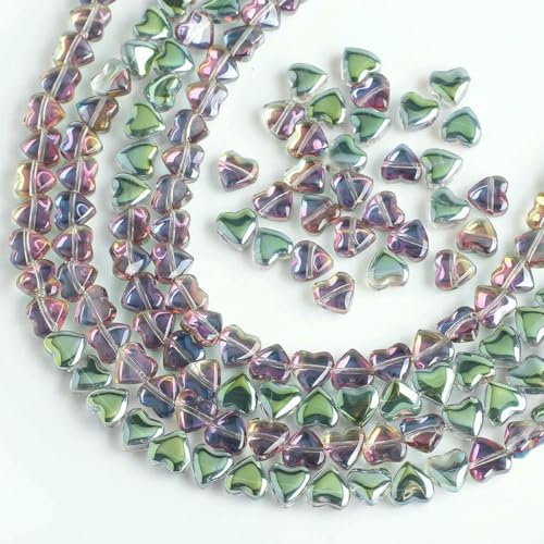 50 Stück Kristall Liebe Herz Anhänger 8mm facettierte Glas lose Perlen handgefertigt für Schmuck DIY Herstellung Zubehör-AD163 50 Stück Kristall Liebe Herz Anhänger 8mm facettierte Glas lose Perlen handgefertigt für Schmuck DIY Herstellung Zubehör-AD163 von BSGUZ
