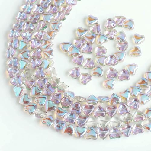 50 Stück Kristall Liebe Herz Anhänger 8mm facettierte Glas lose Perlen handgefertigt für Schmuck DIY Herstellung Zubehör-MYZ 50 Stück Kristall Liebe Herz Anhänger 8mm facettierte Glas lose Perlen handgefertigt für Schmuck DIY Herstellung Zubehör-MYZ von BSGUZ