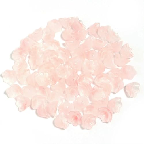 50 Stück bunte Maiglöckchen-Perlen in Blütenform, 12 x 7,5 mm, lose Murano-Glasperlen für DIY-Bastelarbeiten, Schmuckherstellung, Zubehör – Hellrosa 50 Stück bunte Maiglöckchen-Perlen in Blütenform, 12 x 7,5 mm, lose Murano-Glasperlen für DIY-Bastelarbeiten, Schmuckherstellung, Zubehör – Hellrosa von BSGUZ