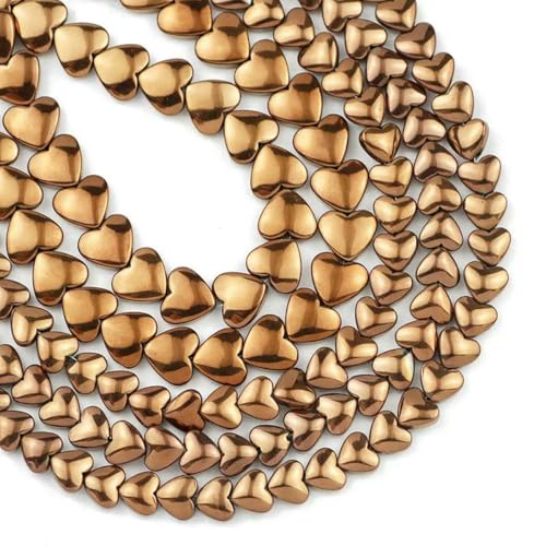 6/8 mm Blau, Gold, Rot, Lila Pfirsichherz Hämatit Naturstein Abstandshalter Lose Perlen für Schmuckherstellung DIY Armbänder Halsketten-Kupfer-6 mm 75 Stück 6/8 mm Blau, Gold, Rot, Lila Pfirsichherz Hämatit Naturstein Abstandshalter Lose Perlen für Schmuckherstellung DIY Armbänder Halsketten-Kupfer-6 mm 75 Stück von BSGUZ