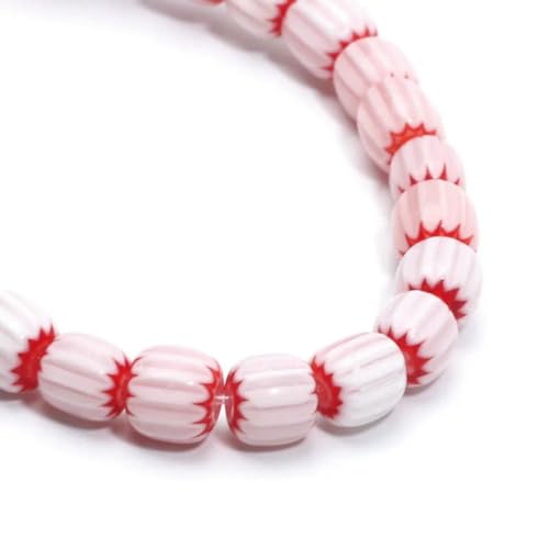 6/8 mm Kürbisform Lampwork-Perlen, zylinderförmige glasierte Glasperlen für die Herstellung von DIY-Schmuck, Halsketten, Armbändern, handgefertigten Accessoires, 3–6 mm, 68 Stück 6/8 mm Kürbisform Lampwork-Perlen, zylinderförmige glasierte Glasperlen für die Herstellung von DIY-Schmuck, Halsketten, Armbändern, handgefertigten Accessoires, 3–6 mm, 68 Stück von BSGUZ