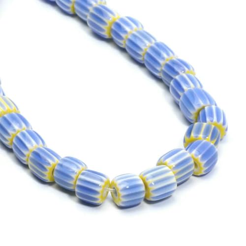 6/8 mm Kürbisform Lampwork-Perlen, zylinderförmige glasierte Glasperlen für die Herstellung von DIY-Schmuck, Halsketten, Armbändern, handgefertigten Accessoires, 6–8 mm, 56 Stück 6/8 mm Kürbisform Lampwork-Perlen, zylinderförmige glasierte Glasperlen für die Herstellung von DIY-Schmuck, Halsketten, Armbändern, handgefertigten Accessoires, 6–8 mm, 56 Stück von BSGUZ