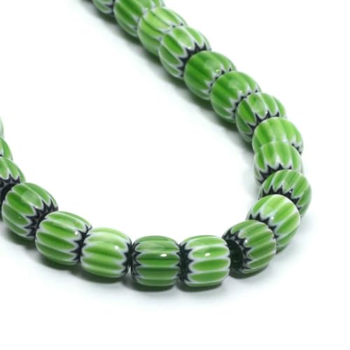 6/8 mm Kürbisform Lampwork-Perlen, zylinderförmige glasierte Glasperlen für die Herstellung von DIY-Schmuck, Halsketten, Armbändern, handgefertigten Accessoires, 8–6 mm, 68 Stück 6/8 mm Kürbisform Lampwork-Perlen, zylinderförmige glasierte Glasperlen für die Herstellung von DIY-Schmuck, Halsketten, Armbändern, handgefertigten Accessoires, 8–6 mm, 68 Stück von BSGUZ